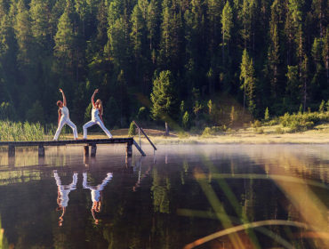 Yoga the unusual way in St. Moritz
