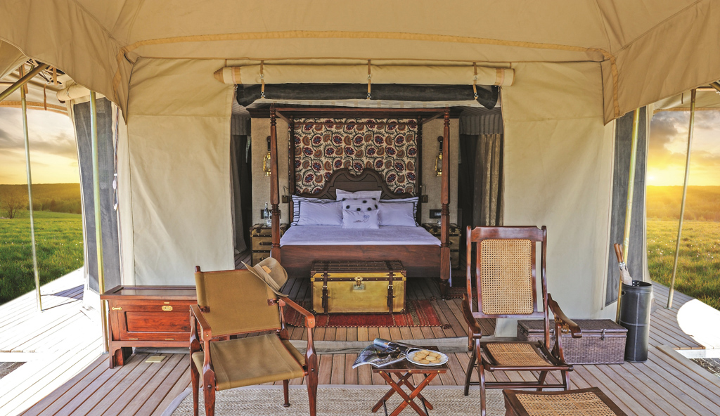 kumbhmela tent interior