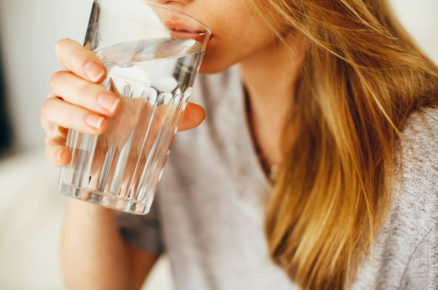 Correct way of drinking water