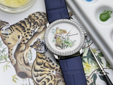Blancpain represents Formosa clouded Leopard in its Métiers d’Art collection