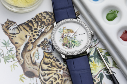 Blancpain represents Formosa clouded Leopard in its Métiers d’Art collection
